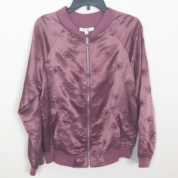 Honey Punch Jackets & Coats Honey Punch Stars Bomber Jacket Poshmark